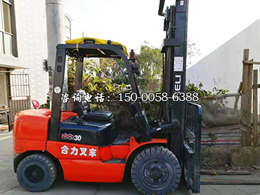 二手合力3吨3门架升高6米叉车